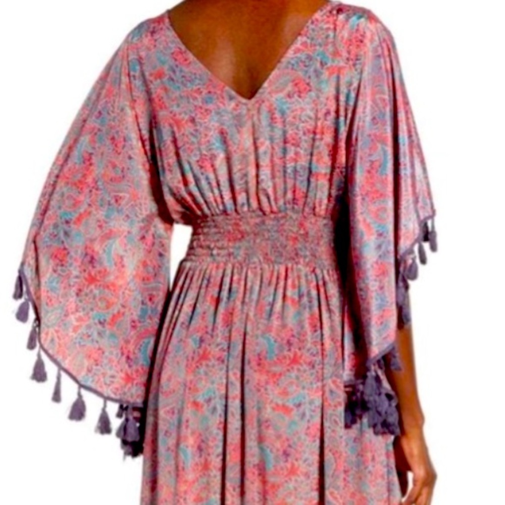 RAGA Electric Love Colorful Patterned Maxi Dress Size M Anthropologie NWTS - Picture 7 of 8